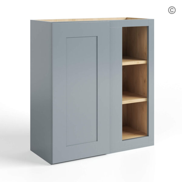 Gray Shaker 30 H Wall Blind Cabinet, gray shaker cabinets, gray kitchen cabinets