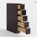 Shaker Espresso Base Spice Cabinet with 5 Drawers image 1