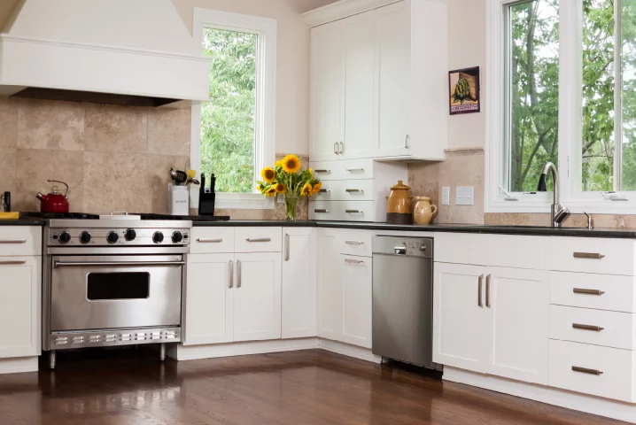 do kitchen cabinets sit on subfloors, kitchen cabinets