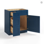 blue kitchen cabinets, blue shaker cabinets, rta cabinets
