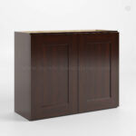 Shaker Espresso 24 H Double Door Wall Cabinet