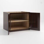 Shaker Espresso 24 H Refrigerator Wall Cabinet 24 Deep image 1