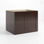 Shaker Espresso 24 H Refrigerator Wall Cabinet 24 Deep