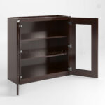 Shaker Espresso 30 H Double Door Wall Cabinet with Glass Door image 1