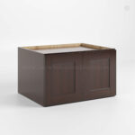 Shaker Espresso 30 W Refrigerator Wall Cabinet 24 Deep
