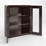 Shaker Espresso 36 H Double Door Wall Cabinet with Glass Doors image 1