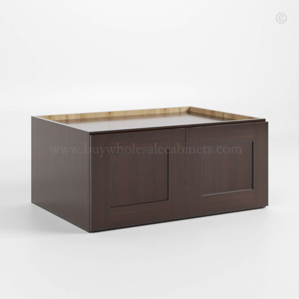 Shaker Espresso 33 W Refrigerator Wall Cabinet 24 Deep