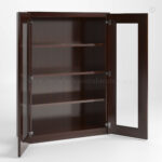 Shaker Espresso 42 H Double Door Wall Cabinet with Glass Doors image 1