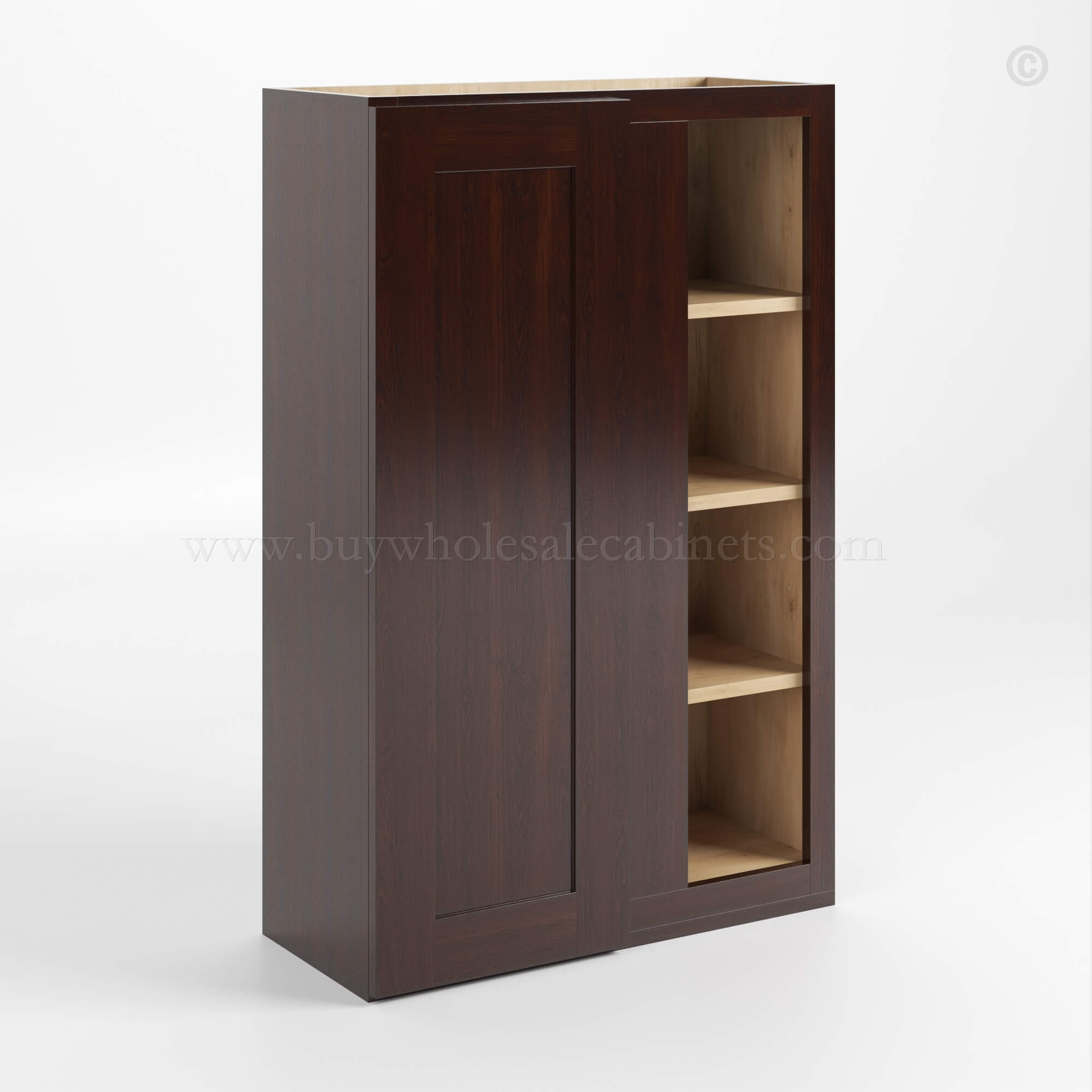 Shaker Espresso 36 H Wall Blind Cabinet