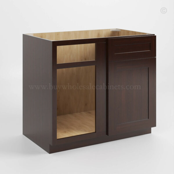 Shaker Espresso Blind Corner Base Cabinet