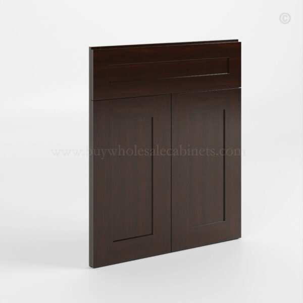 Shaker Espresso Corner Sink Base Front