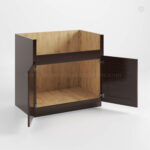 Shaker Espresso Farmhouse Sink Base image 1