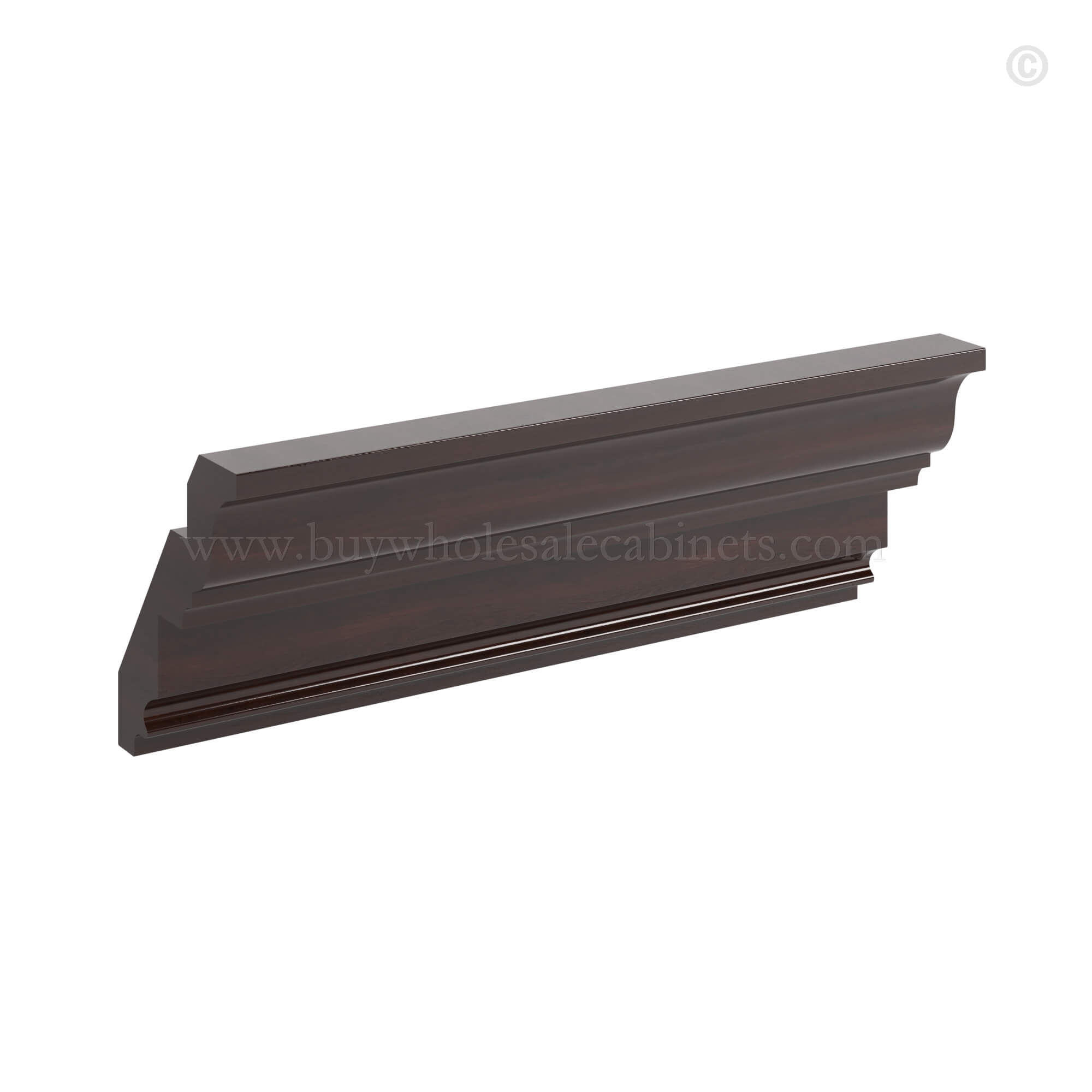 Shaker Espresso Inset Crown Moulding