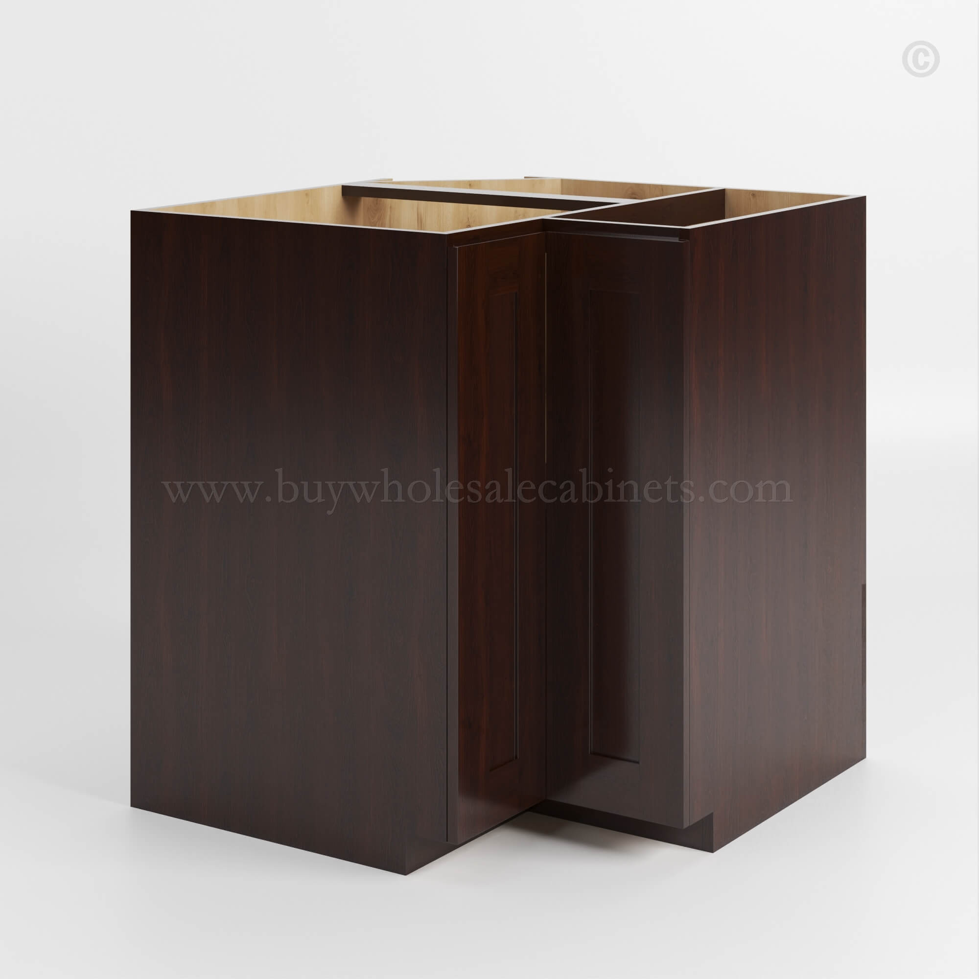 Shaker Espresso Lazy Susan Base Cabinet
