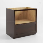 Shaker Espresso Microwave Base Cabinet