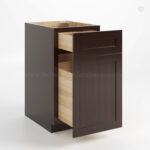 Shaker Espresso Trash Base Cabinet image 1