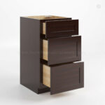Shaker Espresso Vanity Drawer Base Cabinet image 1