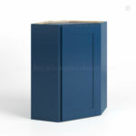 Navy Blue Shaker 24 Diagonal Corner Wall Cabinet, rta cabinets, wholesale cabinets