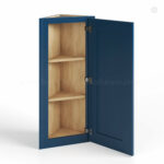 Navy Blue Shaker 12 Angle Wall Cabinet