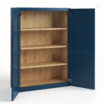 Navy Blue Shaker 42 H Double Door Wall Cabinet
