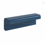 Navy Blue Shaker Angle Light Rail Moulding