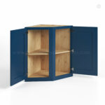 Navy Blue Shaker Base End Cabinet