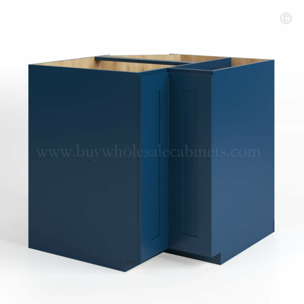 Navy Blue Shaker Easy Reach Base Cabinet