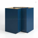 Navy Blue Shaker Lazy Susan Base Cabinet