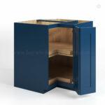 Navy Blue Shaker Lazy Susan Base Cabinet