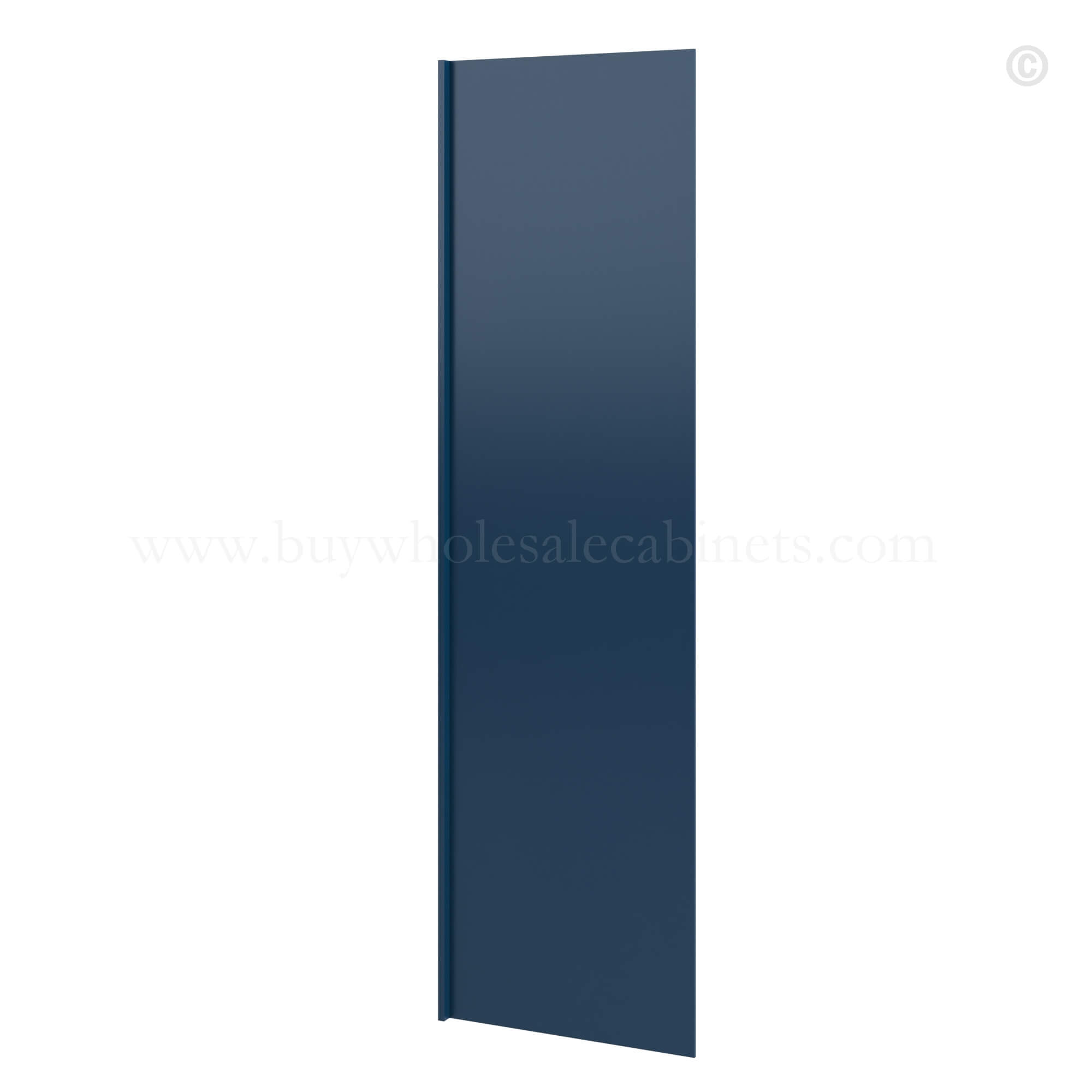 Navy Blue Shaker Refrigerator End Panel