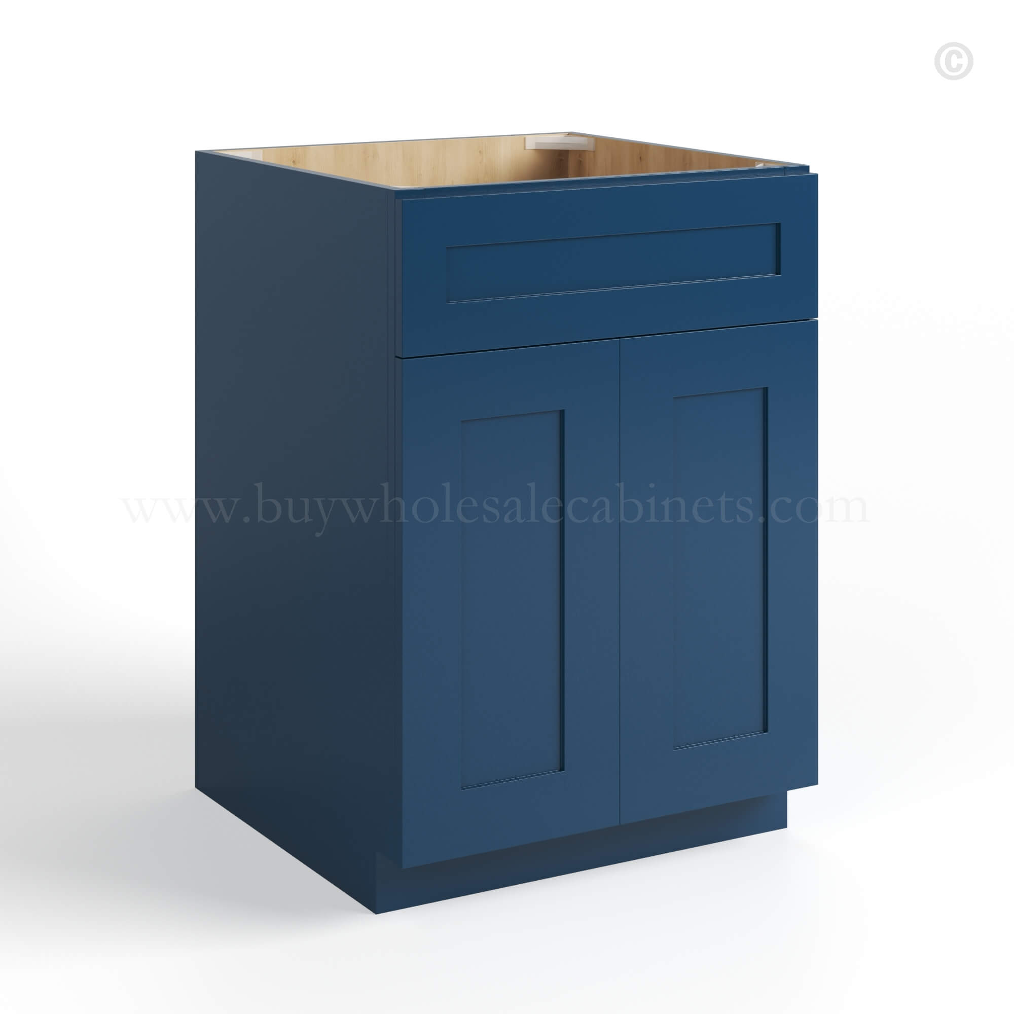 Navy Blue Shaker Sink Base 27