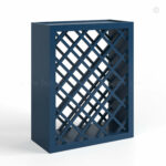 Navy Blue Shaker Wine Rack