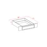 Slim Shaker Knee Drawer