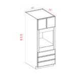 Slim shaker Oven Pantry Cabinet