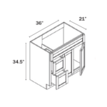vanity Sink Base Combo, rta cabinets
