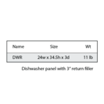 item code dishwasher return panel, rta cabinets, wholesale cabinets