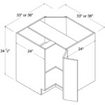 Frameless Easy Reach Base Cabinet, rta cabinets, wholesale cabinets