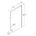 Frameless Finished Side Panel for Vanity Base, rta cabinets, wholesale cabinets
