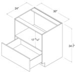 Frameless Microwave Base Cabinet, rta cabinets, wholesale cabinets