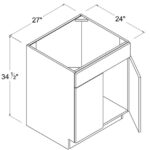 Frameless Sink Base With Double Doors and Single Dummy Drawer, rta cabinets, wholesale cabinets