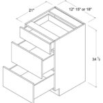 Frameless Three Drawer Base Vanity Cabinet, rta cabinets, wholesale cabinets