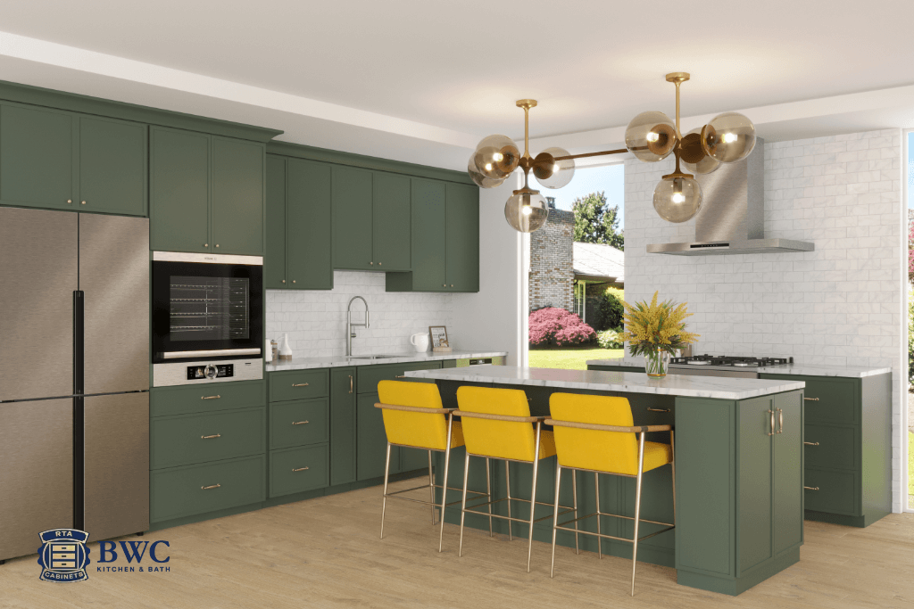 Dark Green Kitchen Cabinet, green cabinets, rta cabinets, wholesale cabinets