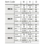 item code frameless, rta cabinets