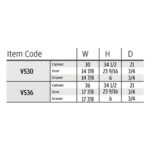 item code frameless, rta cabinets