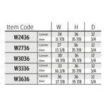 item code frameless, rta cabinets