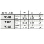 item code frameless, rta cabinets