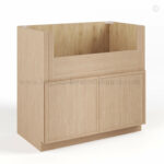 Slim Oak Shaker Farmhouse Sink Base, rta cabinets, wholesale cabinets