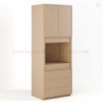 Slim Oak Shaker 33W Oven Pantry Cabinet, rta cabinets, wholesale cabinets