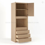 Slim Oak Shaker 33W Oven Pantry Cabinet, rta cabinets, wholesale cabinets