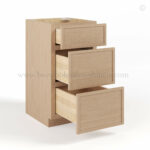 Slim Oak Shaker Vanity Drawer Base Cabinet, rta cabinets, wholesale cabinets